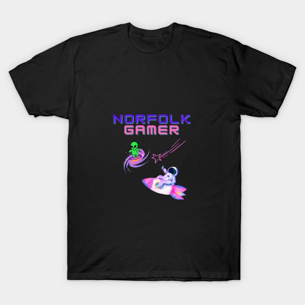 Norfolk Gamer Spaceman T-Shirt by MyriadNorfolk